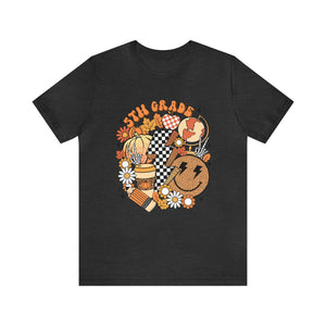 "Fall Retro 5th" Grade Level Teacher T-shirt