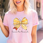 "Love to Teach" Pencil Bow Teacher T-shirt