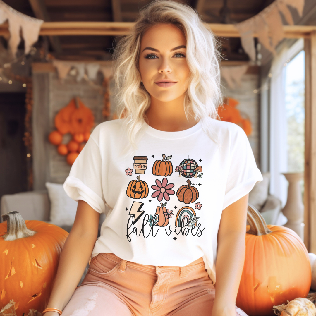 "Fall Vibes" Teacher T-shirt