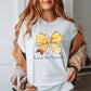 "Love to Teach" Pencil Bow Teacher T-shirt