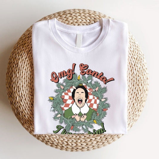 "OMG! Santa! I Know Him!" Elf Teacher T-shirt