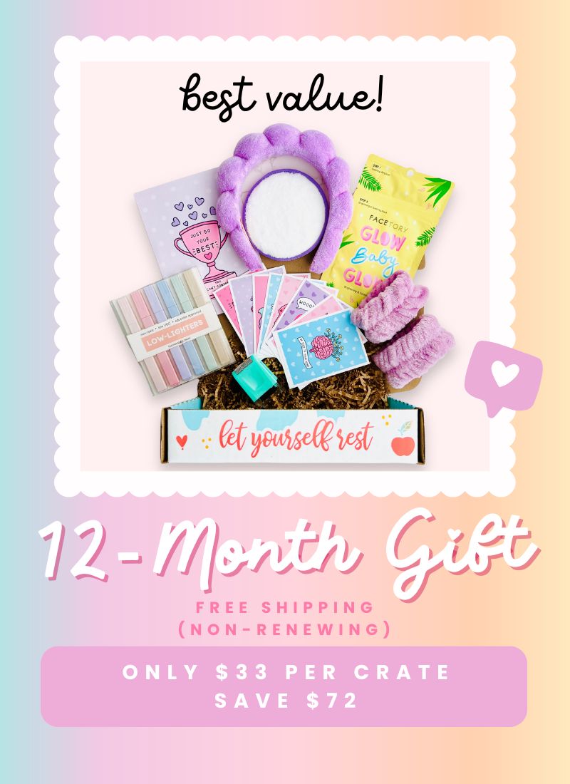 12 Month Prepay; Gift Subscription - Teacher Care Crate - 