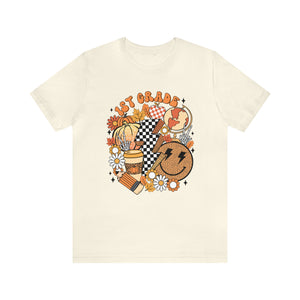 "Fall Retro 1st" Grade Level Teacher T-shirt