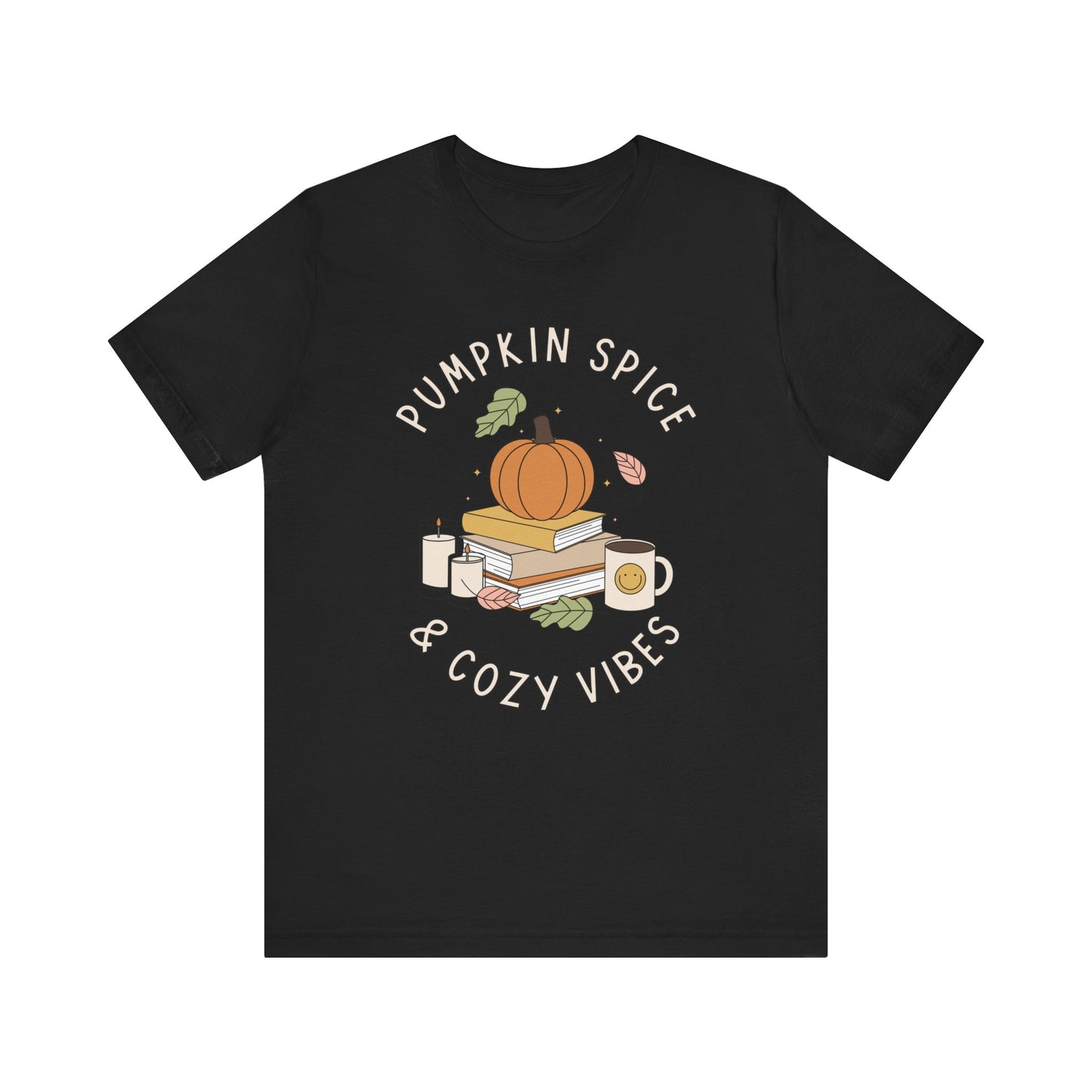 "Pumpkin Spice & Cozy Vibes" Teacher T-shirt