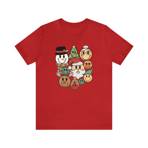 "Christmas Smileys" Teacher T-shirt