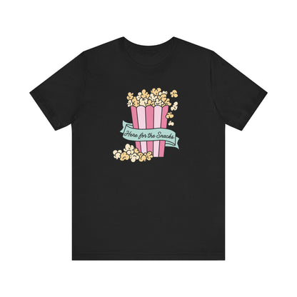 "Here For The Snacks" Popcorn Teacher T-shirt
