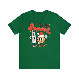"Tis the Season" Cookies & Milk Teacher T-shirt