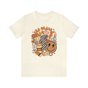 "Fall Retro 3rd" Grade Level Teacher T-shirt