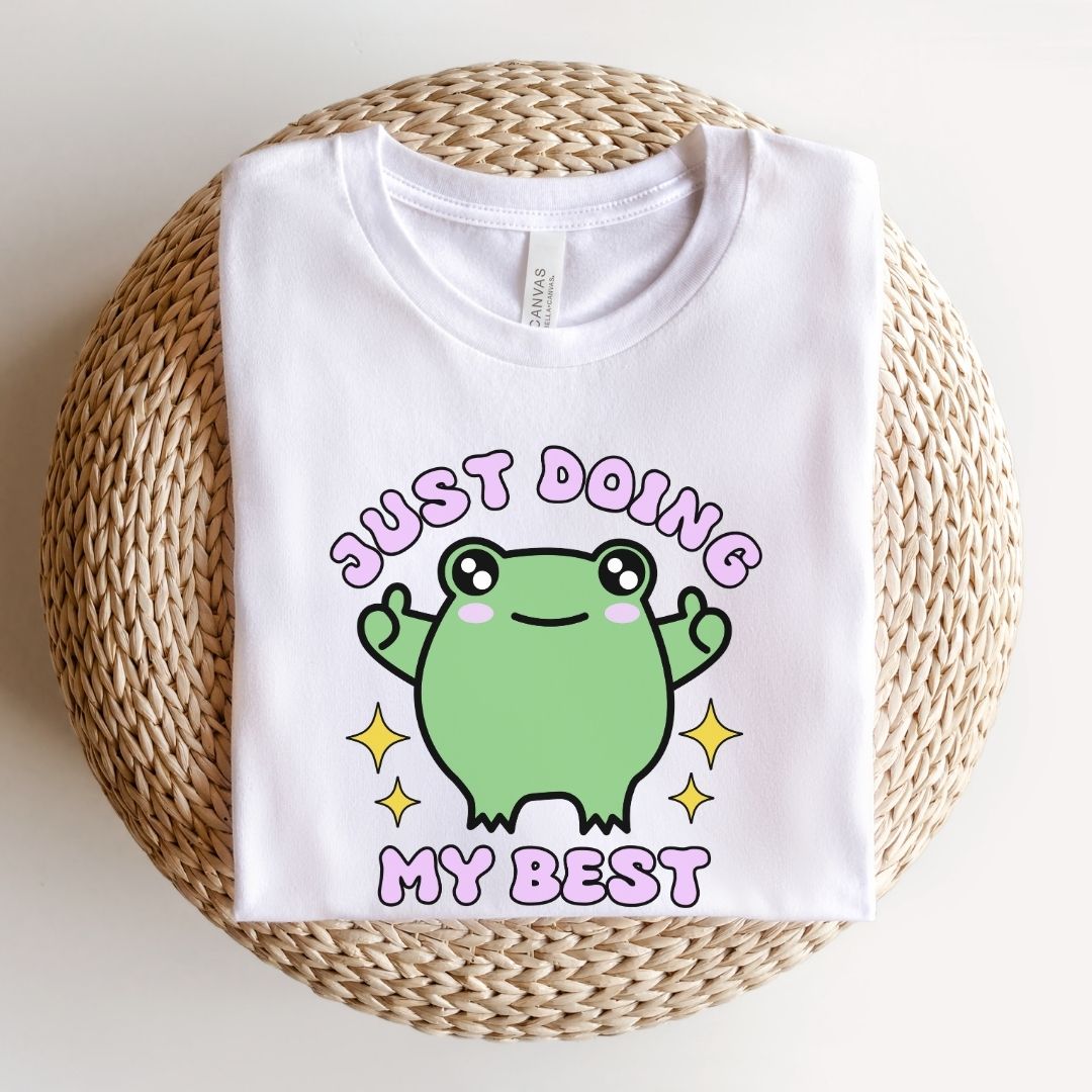 "Just Doing My Best" Froggie Teacher T-shirt