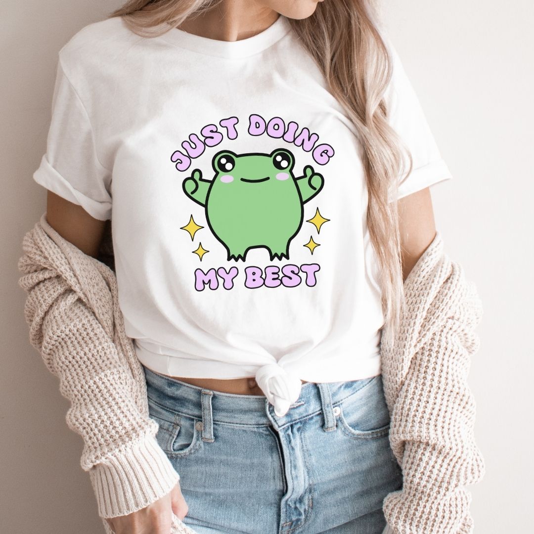 "Just Doing My Best" Froggie Teacher T-shirt