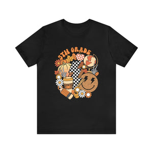 "Fall Retro 5th" Grade Level Teacher T-shirt