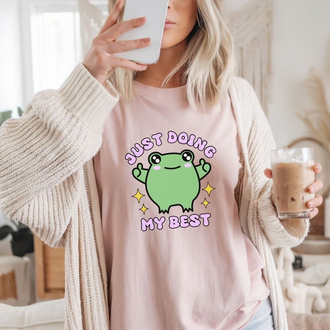 "Just Doing My Best" Froggie Teacher T-shirt