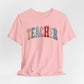 "Faux Teacher Patch" Teacher T-shirt
