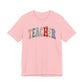 "Faux Teacher Patch" Teacher T-shirt