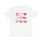 "Stars, Stripes, & Bows" 4th of JulyTeacher T-shirt