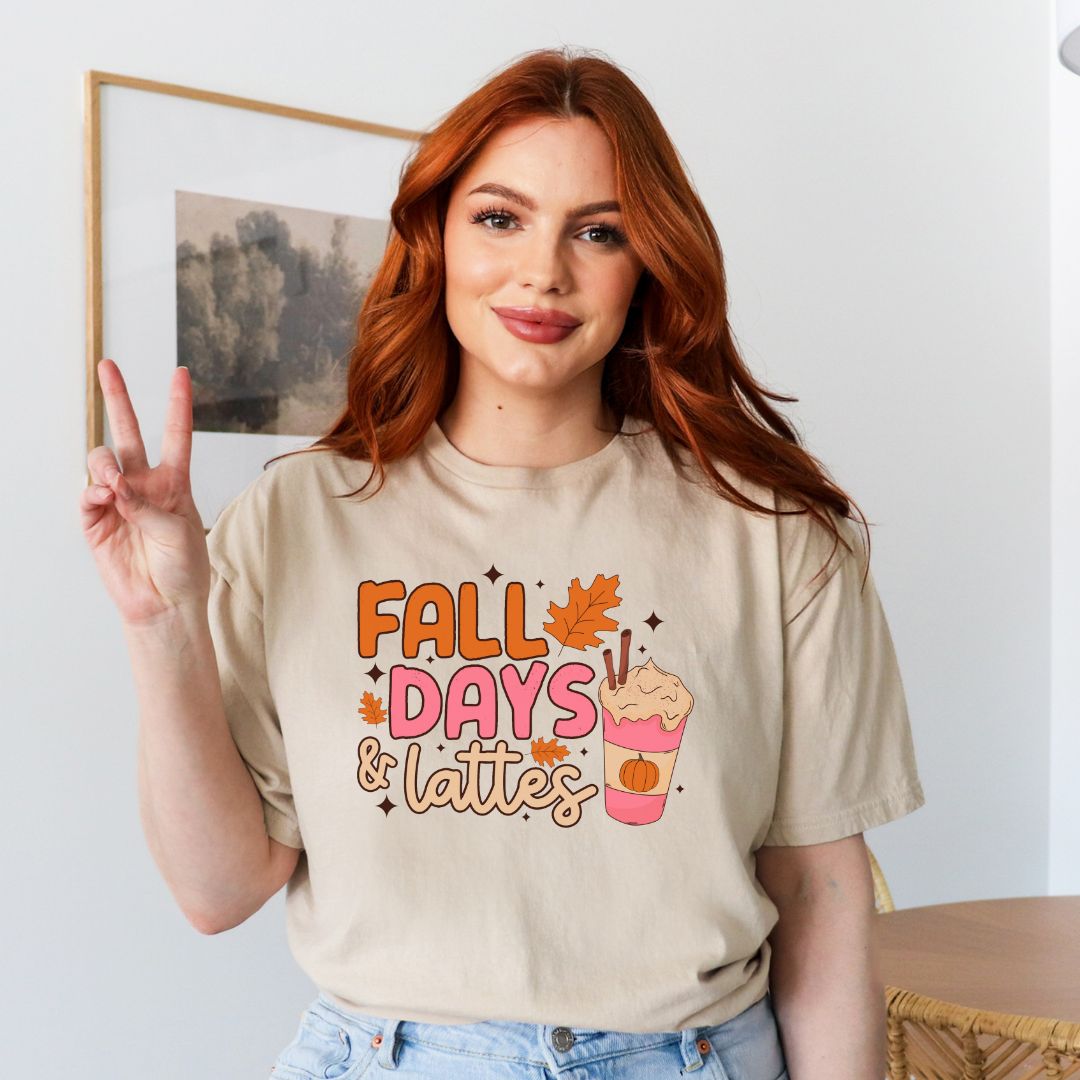 "Fall Days & Lattes" Teacher T-shirt