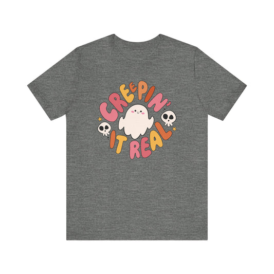"Creepin It Real" Halloween Teacher T-shirt
