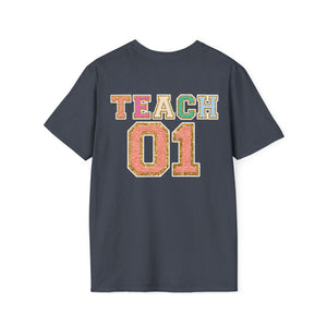 "Varsity Teach First Grade" Teacher T-shirt
