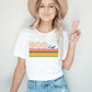 "Boo Retro Striped" Halloween Teacher T-shirt
