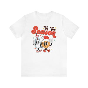 "Tis the Season" Cookies & Milk Teacher T-shirt