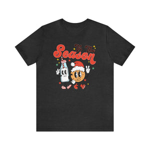 "Tis the Season" Cookies & Milk Teacher T-shirt