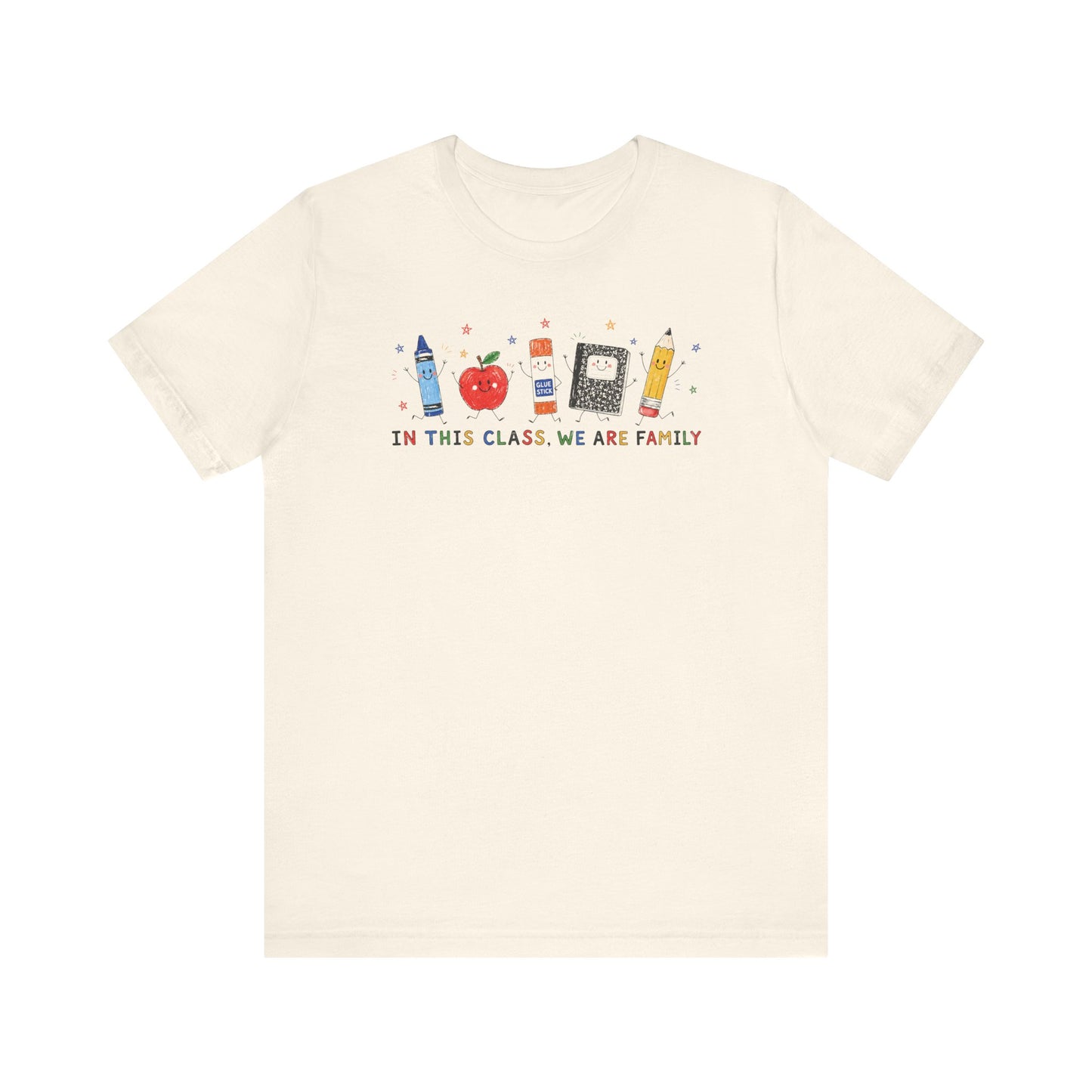 "In This Class We Are Family" Cute Doodles Teacher T-shirt