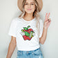 "Glitter Effect Apple" Teacher T-shirt
