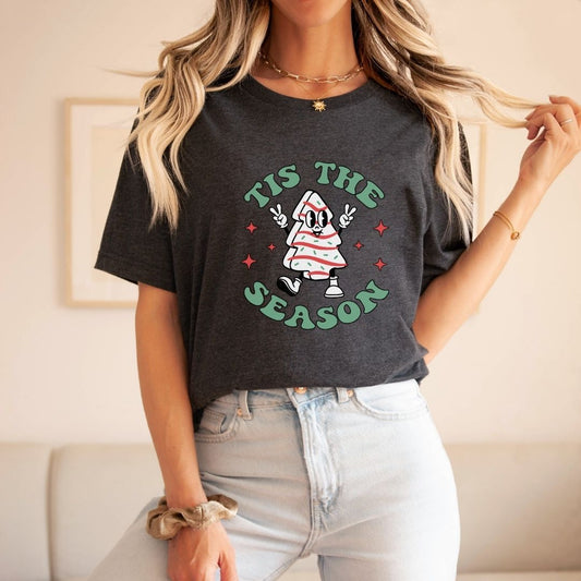 "Tis the Season" Snack Cake Teacher T-shirt