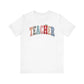 "Faux Teacher Patch" Teacher T-shirt