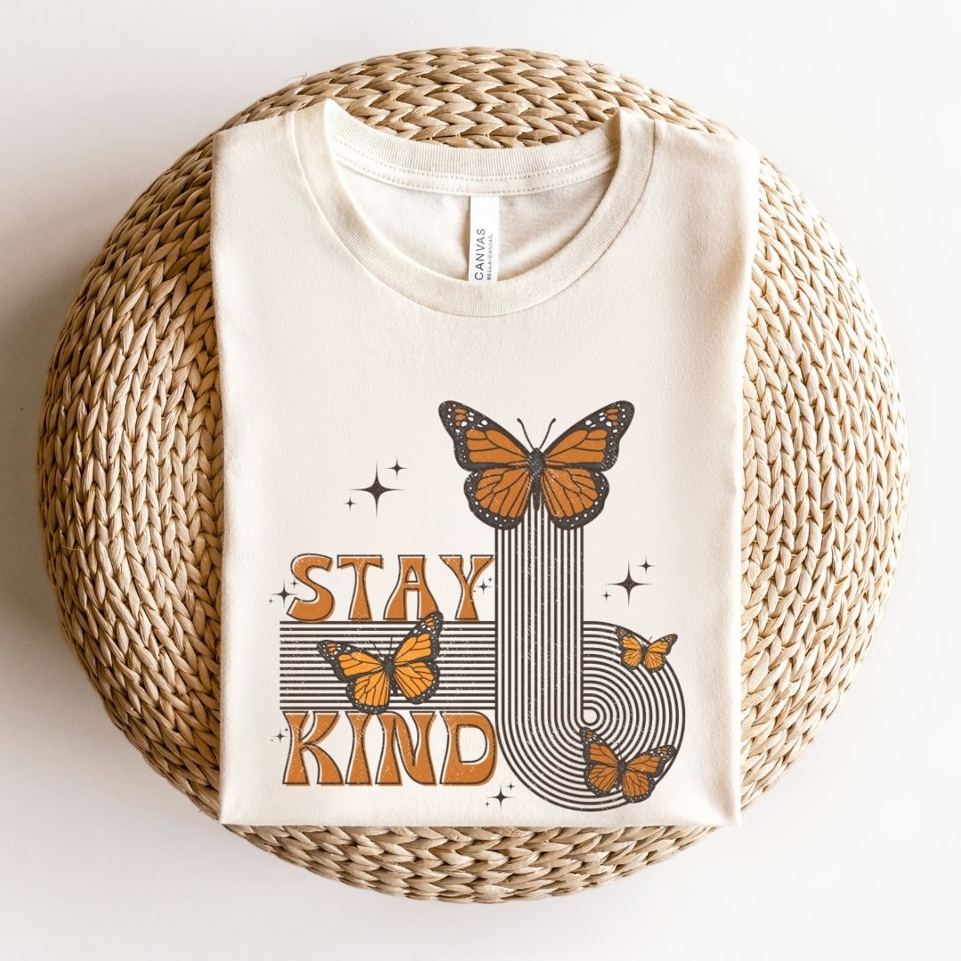 "Be Kind Butterfly" Distressed Teacher T-shirt