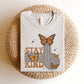"Be Kind Butterfly" Distressed Teacher T-shirt