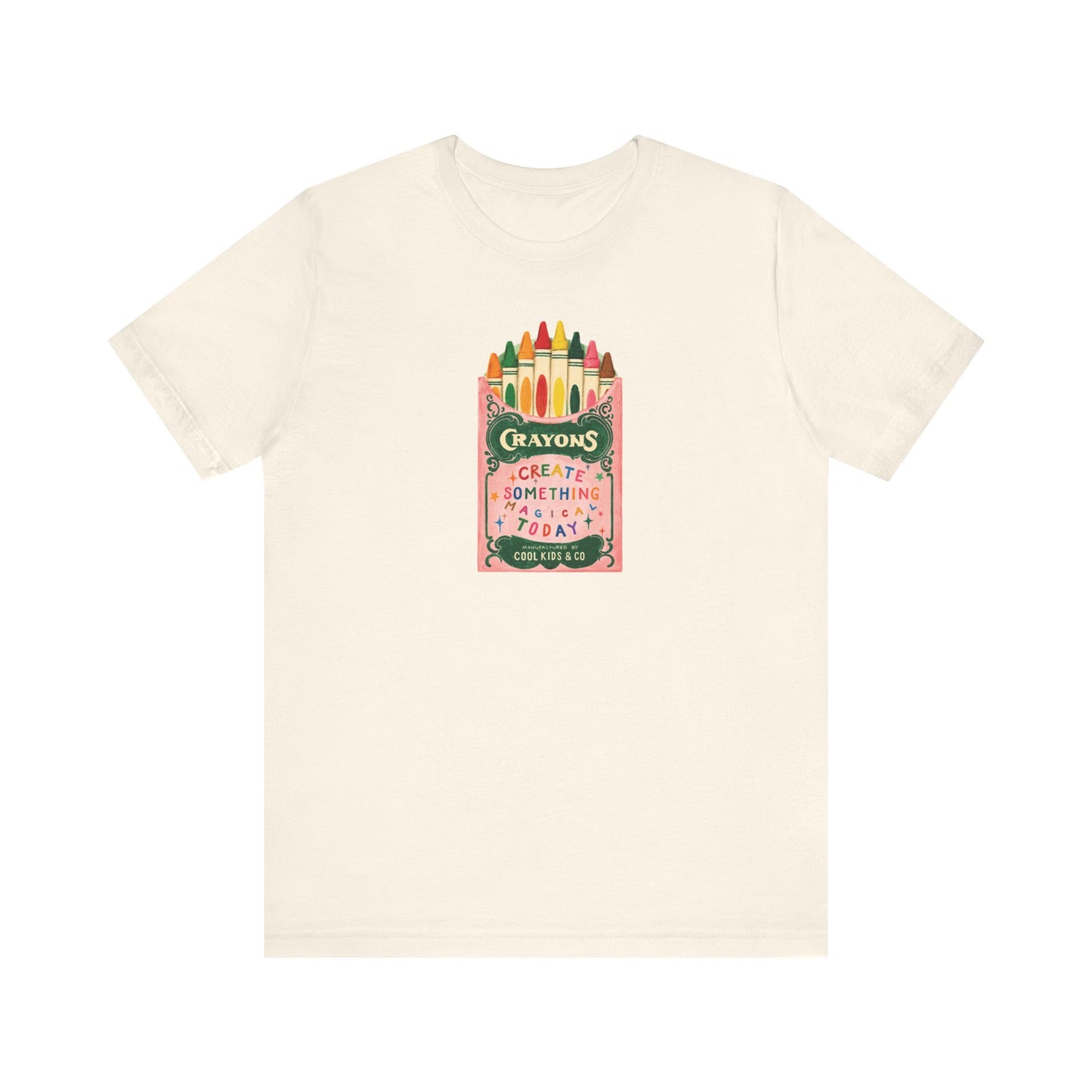 "Create Something Magical Today" Crayons Teacher T-shirt
