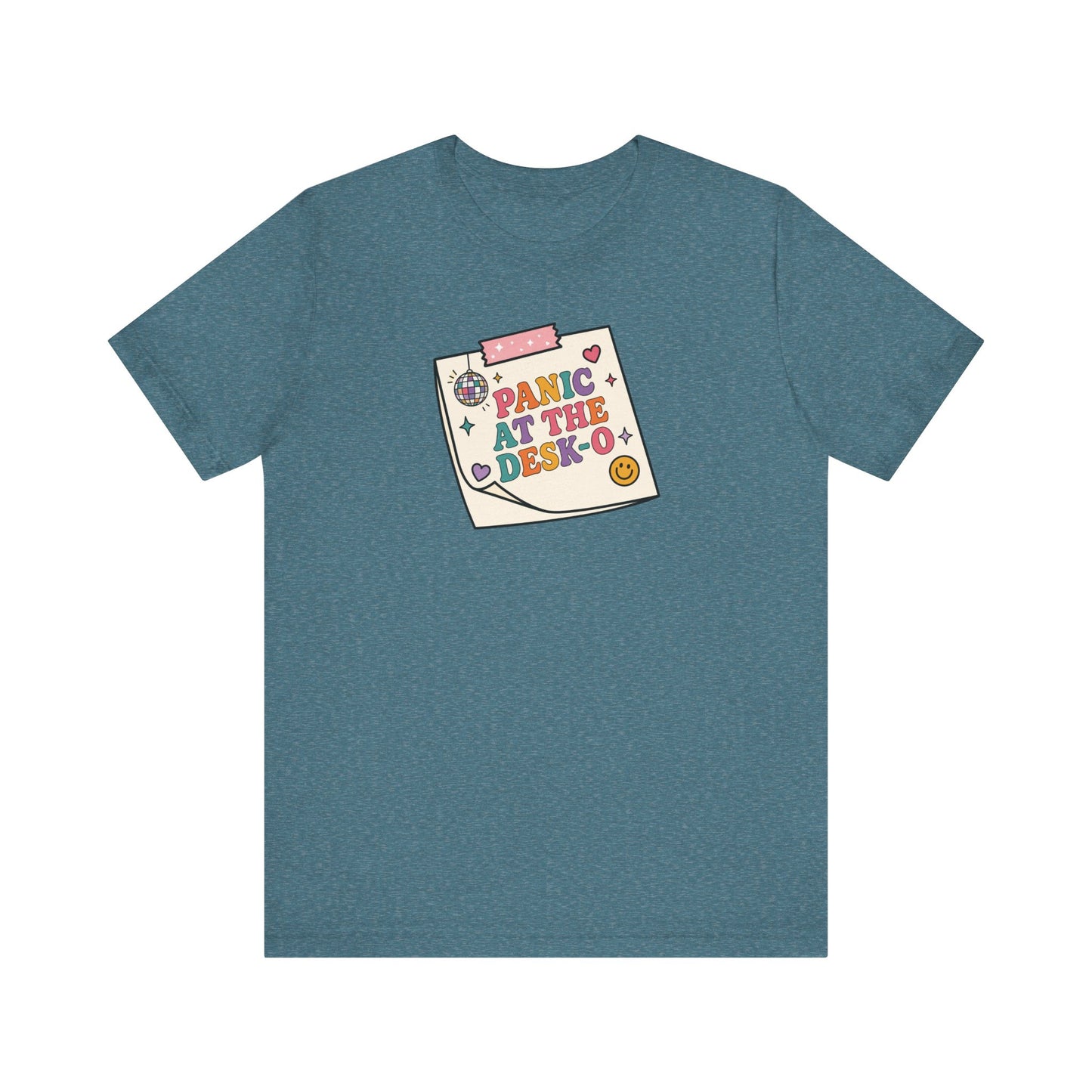 "Panic at The Desk-o" Funny Teacher T-shirt