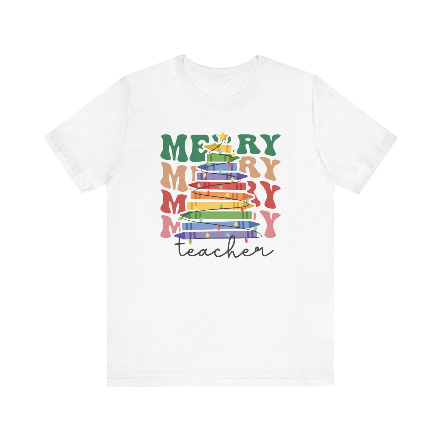 "Merry Teacher" Holiday T-shirt