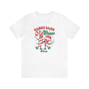 "Candy Cane Crew" Para Teacher T-shirt