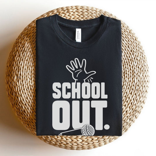 "School Out" Mic Drop Teacher T-shirt