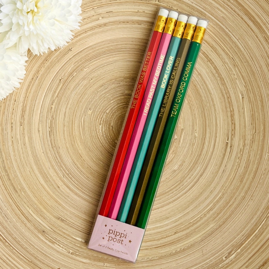 Book Lover Pencil Set