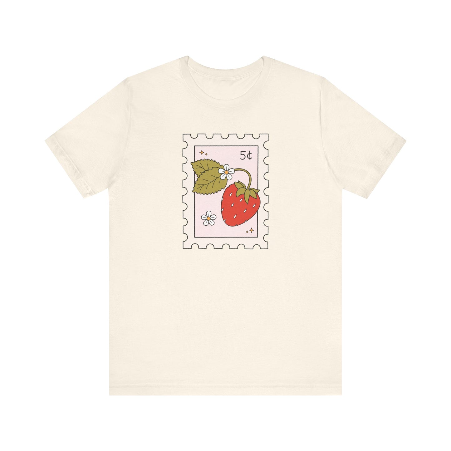 "Strawberry Stamp" Teacher T-shirt