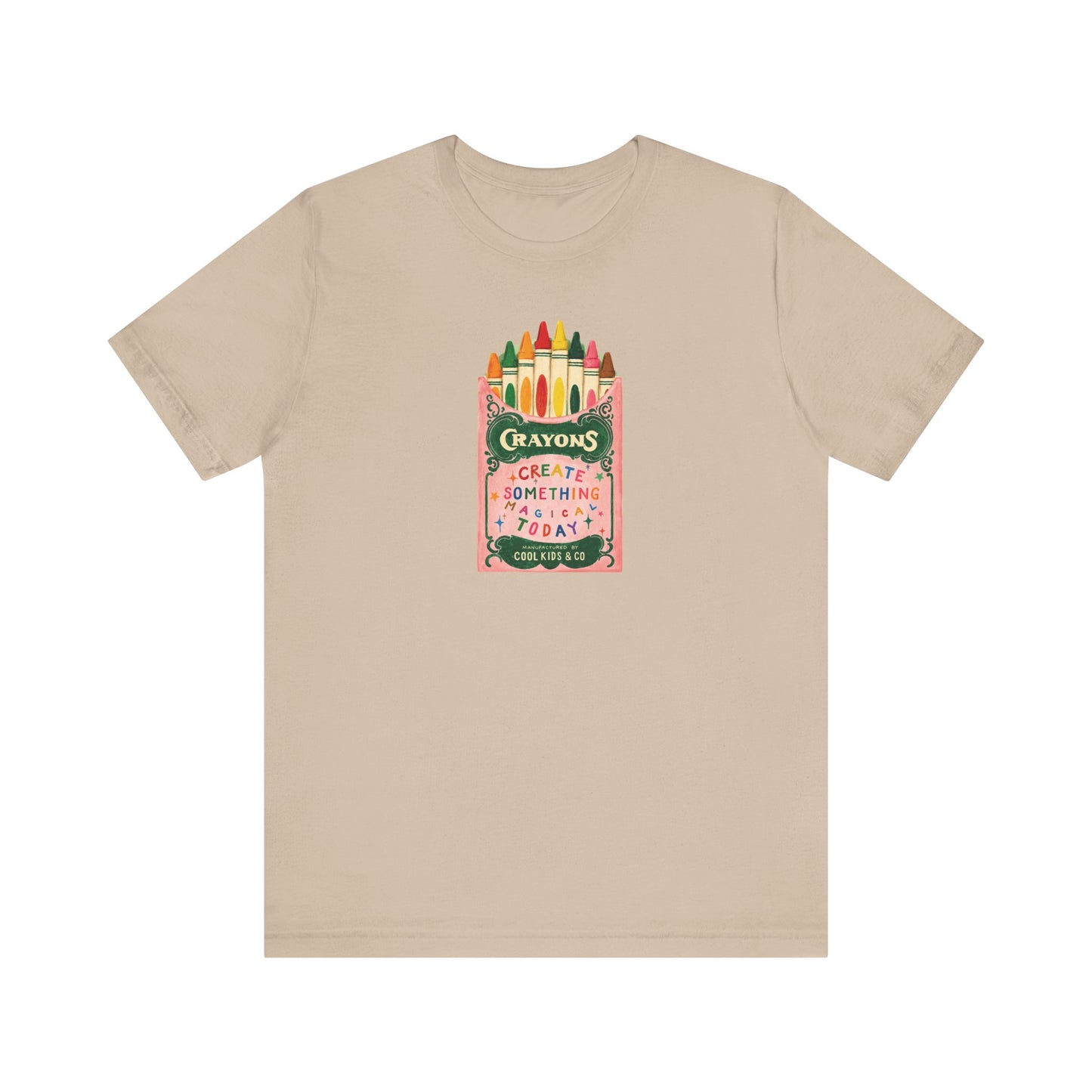 "Create Something Magical Today" Crayons Teacher T-shirt