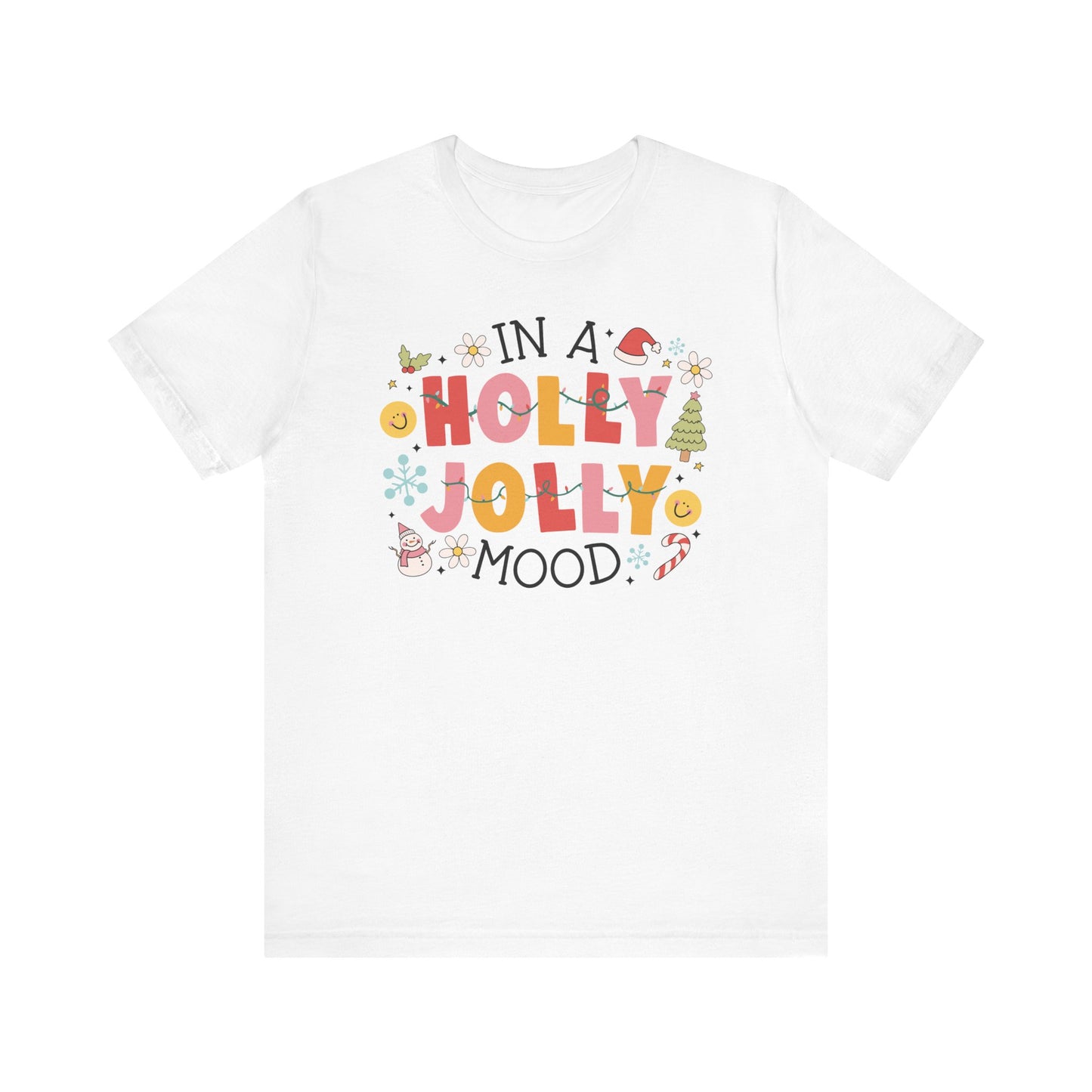 "In Holly Jolly Mood" Holiday Teacher T-shirt
