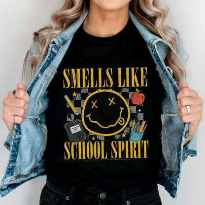 "Smells Like School Spirit" Funny Teacher T-shirt