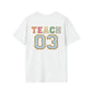 "Varsity Teach Third Grade" Teacher T-shirt