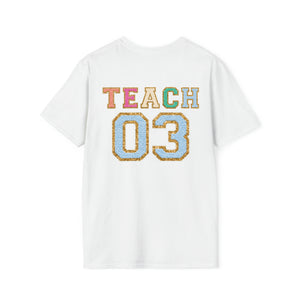 "Varsity Teach Third Grade" Teacher T-shirt