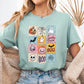 "Halloween Patchwork" Halloween Teacher T-shirt
