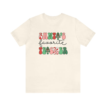 "Santa's Favorite Teacher" Teacher T-shirt