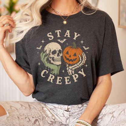 "Stay Creepy" Halloween Hands Teacher T-shirt