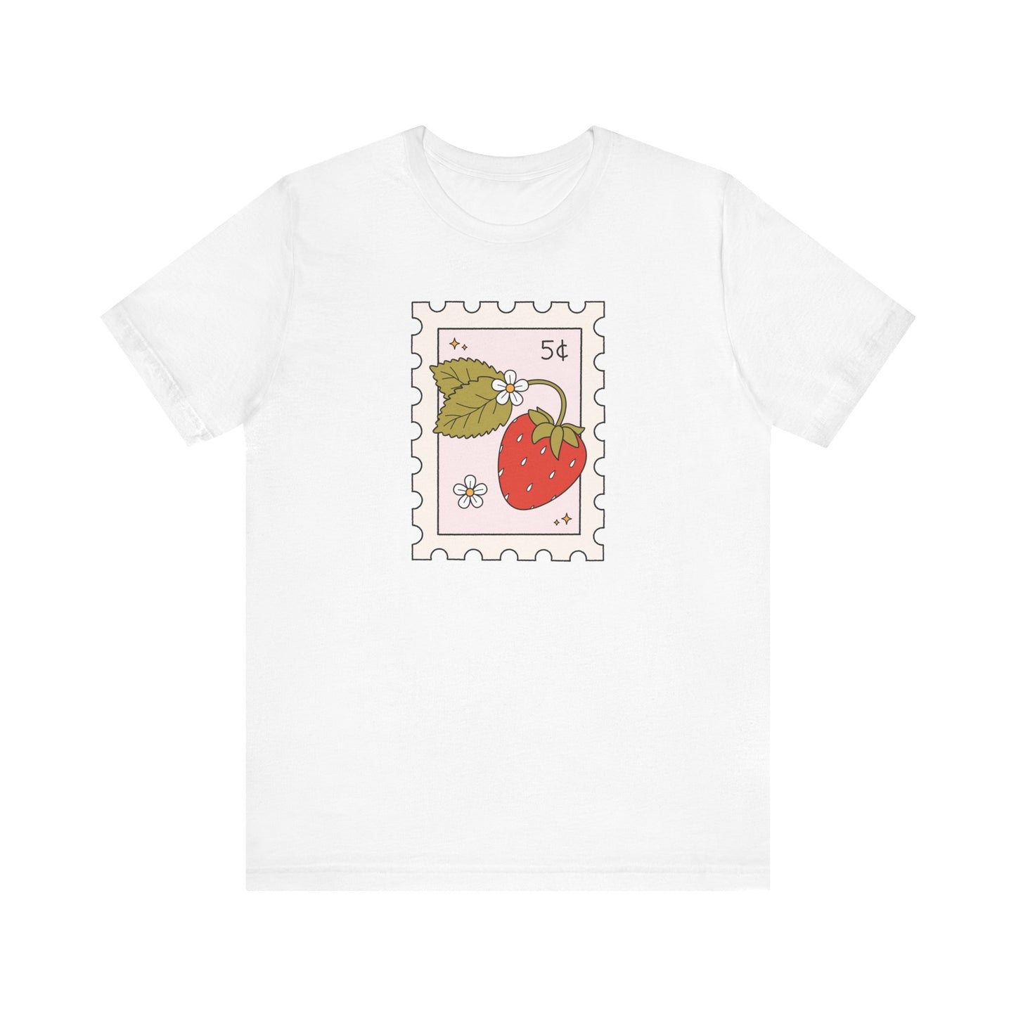 "Strawberry Stamp" Teacher T-shirt