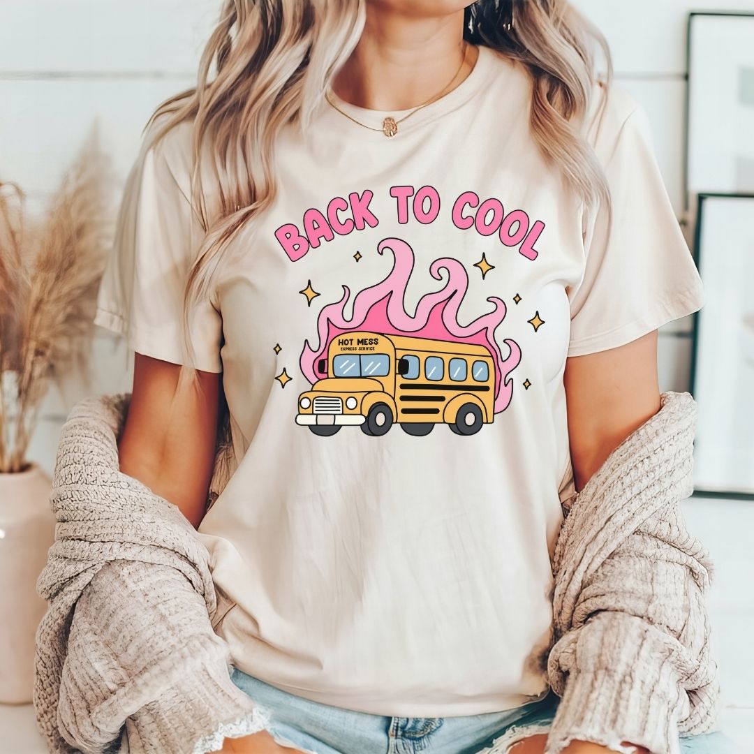 "Back to Cool" Hot Mess Express Teacher T-shirt