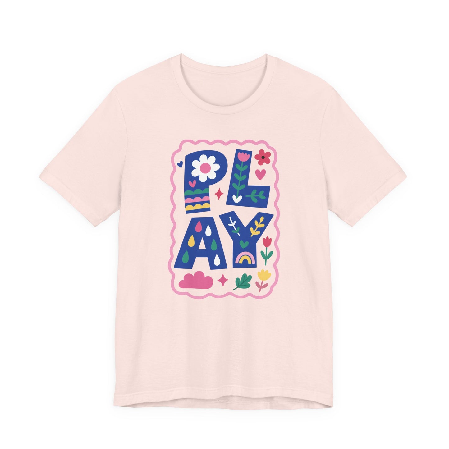 "PLAY" Whimsical Teacher T-shirt