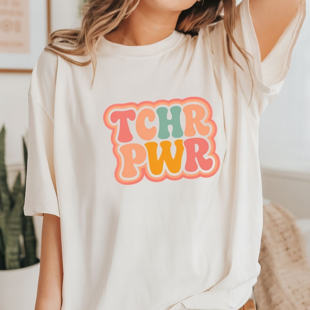 "TCHR PWR" Teacher T-shirt